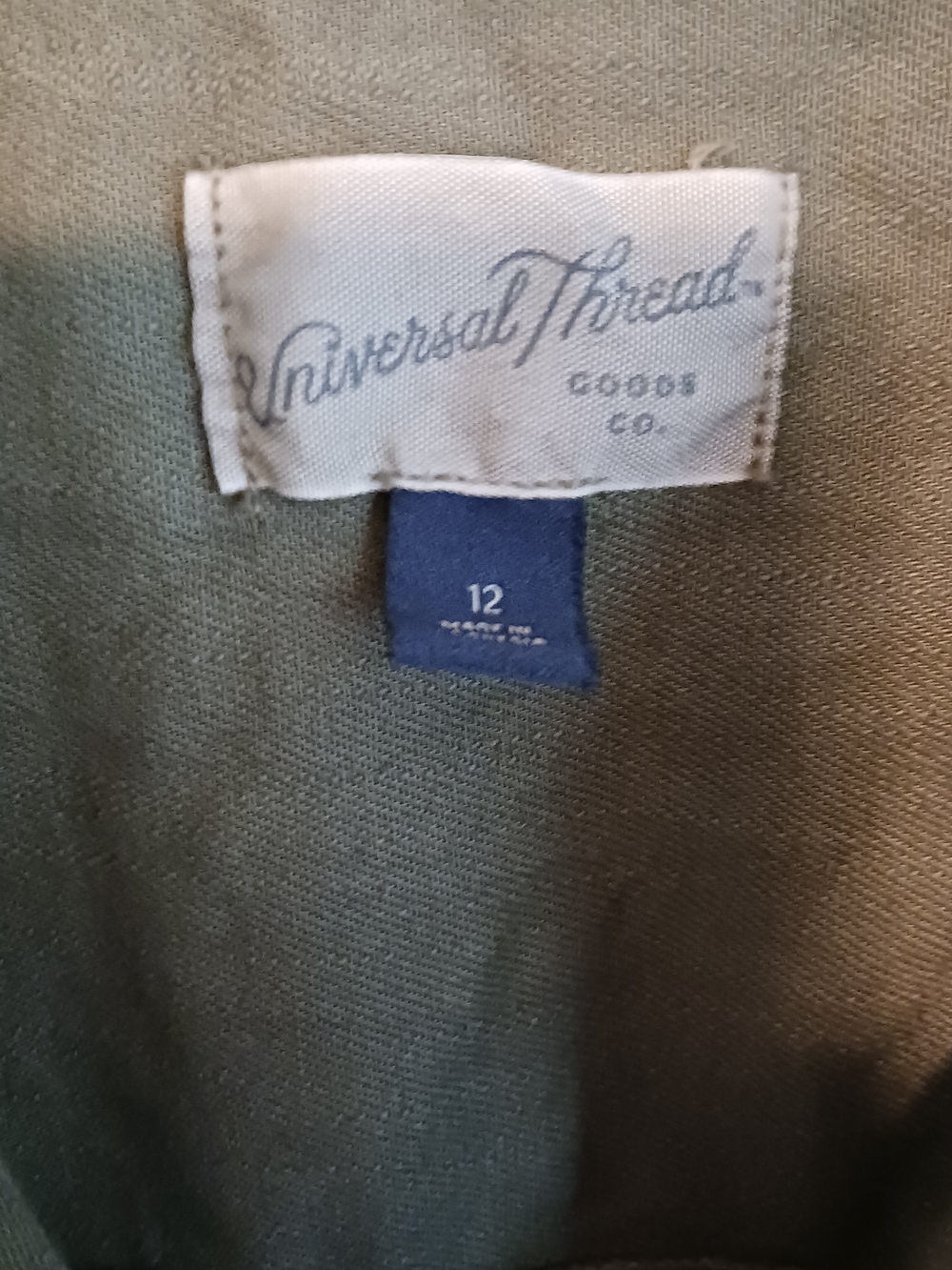 Universal Thread Olive Utility Tie-Front Jumpsuit - Picture 3 of 3